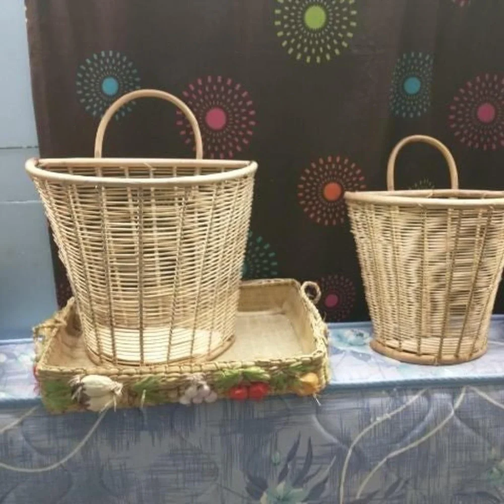 Woven Decorative Basket in Brown and Tan - Versatile Home Accent